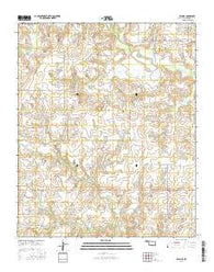 Ryan SE Oklahoma Current topographic map, 1:24000 scale, 7.5 X 7.5 Minute, Year 2016