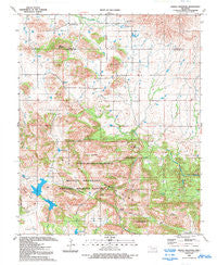 Saddle Mountain Oklahoma Historical topographic map, 1:24000 scale, 7.5 X 7.5 Minute, Year 1991