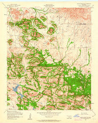Saddle Mountain Oklahoma Historical topographic map, 1:24000 scale, 7.5 X 7.5 Minute, Year 1956