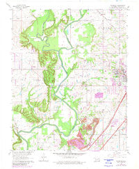 Sageeyah Oklahoma Historical topographic map, 1:24000 scale, 7.5 X 7.5 Minute, Year 1963