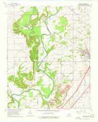 Sageeyah Oklahoma Historical topographic map, 1:24000 scale, 7.5 X 7.5 Minute, Year 1963