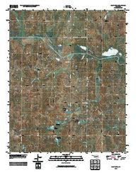 Saint Louis Oklahoma Historical topographic map, 1:24000 scale, 7.5 X 7.5 Minute, Year 2009