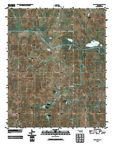 Saint Louis Oklahoma Historical topographic map, 1:24000 scale, 7.5 X 7.5 Minute, Year 2009