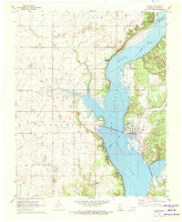 Salina Oklahoma Historical topographic map, 1:24000 scale, 7.5 X 7.5 Minute, Year 1971