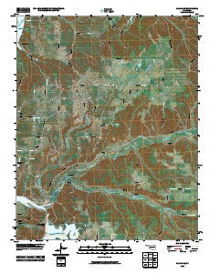 Salina SE Oklahoma Historical topographic map, 1:24000 scale, 7.5 X 7.5 Minute, Year 2010