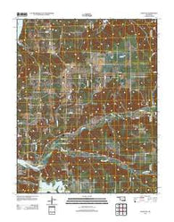 Salina SE Oklahoma Historical topographic map, 1:24000 scale, 7.5 X 7.5 Minute, Year 2012