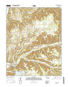 Salina SE Oklahoma Current topographic map, 1:24000 scale, 7.5 X 7.5 Minute, Year 2016