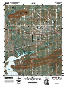 Sallisaw Oklahoma Historical topographic map, 1:24000 scale, 7.5 X 7.5 Minute, Year 2010