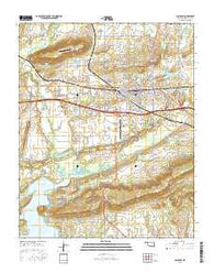 Sallisaw Oklahoma Current topographic map, 1:24000 scale, 7.5 X 7.5 Minute, Year 2016