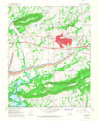 Sallisaw Oklahoma Historical topographic map, 1:24000 scale, 7.5 X 7.5 Minute, Year 1967