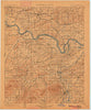 Sallisaw Oklahoma Historical topographic map, 1:125000 scale, 30 X 30 Minute, Year 1900