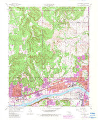 Sand Springs Oklahoma Historical topographic map, 1:24000 scale, 7.5 X 7.5 Minute, Year 1956