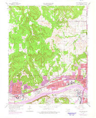 Sand Springs Oklahoma Historical topographic map, 1:24000 scale, 7.5 X 7.5 Minute, Year 1956