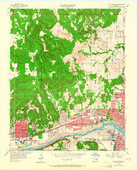 Sand Springs Oklahoma Historical topographic map, 1:24000 scale, 7.5 X 7.5 Minute, Year 1956
