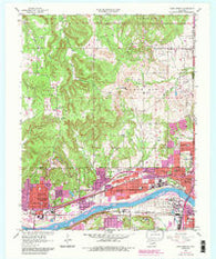 Sand Springs Oklahoma Historical topographic map, 1:24000 scale, 7.5 X 7.5 Minute, Year 1956
