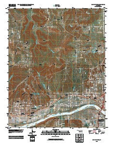 Sand Springs Oklahoma Historical topographic map, 1:24000 scale, 7.5 X 7.5 Minute, Year 2010