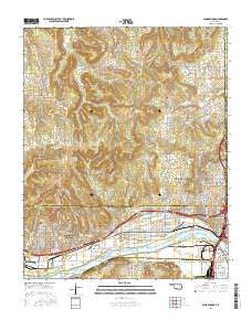 Sand Springs Oklahoma Current topographic map, 1:24000 scale, 7.5 X 7.5 Minute, Year 2016