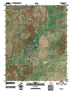 Sanders Oklahoma Historical topographic map, 1:24000 scale, 7.5 X 7.5 Minute, Year 2010