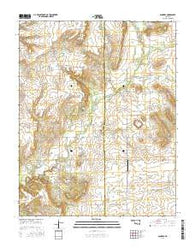 Sanders Oklahoma Current topographic map, 1:24000 scale, 7.5 X 7.5 Minute, Year 2016