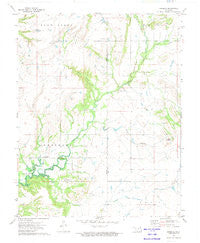 Sanders Oklahoma Historical topographic map, 1:24000 scale, 7.5 X 7.5 Minute, Year 1972