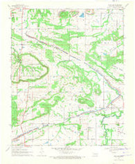 Sans Bois Oklahoma Historical topographic map, 1:24000 scale, 7.5 X 7.5 Minute, Year 1969