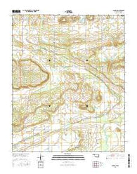 Sans Bois Oklahoma Current topographic map, 1:24000 scale, 7.5 X 7.5 Minute, Year 2016