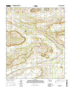 Sans Bois Oklahoma Current topographic map, 1:24000 scale, 7.5 X 7.5 Minute, Year 2016