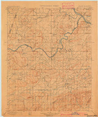 Sansbois Oklahoma Historical topographic map, 1:125000 scale, 30 X 30 Minute, Year 1900