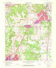 Sapulpa North Oklahoma Historical topographic map, 1:24000 scale, 7.5 X 7.5 Minute, Year 1956