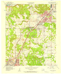 Sapulpa North Oklahoma Historical topographic map, 1:24000 scale, 7.5 X 7.5 Minute, Year 1956