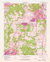 Sapulpa North Oklahoma Historical topographic map, 1:24000 scale, 7.5 X 7.5 Minute, Year 1956