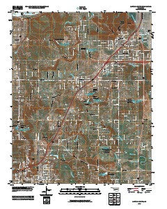 Sapulpa North Oklahoma Historical topographic map, 1:24000 scale, 7.5 X 7.5 Minute, Year 2010