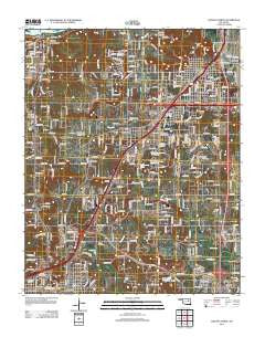 Sapulpa North Oklahoma Historical topographic map, 1:24000 scale, 7.5 X 7.5 Minute, Year 2012
