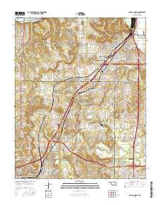 Sapulpa North Oklahoma Current topographic map, 1:24000 scale, 7.5 X 7.5 Minute, Year 2016