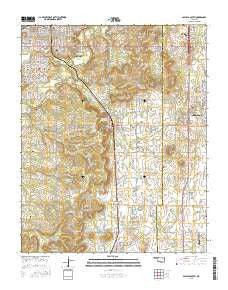 Sapulpa South Oklahoma Current topographic map, 1:24000 scale, 7.5 X 7.5 Minute, Year 2016