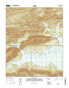 Sardis Oklahoma Current topographic map, 1:24000 scale, 7.5 X 7.5 Minute, Year 2016