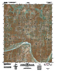 Sasakwa Oklahoma Historical topographic map, 1:24000 scale, 7.5 X 7.5 Minute, Year 2009