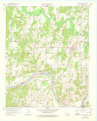 Sasakwa Oklahoma Historical topographic map, 1:24000 scale, 7.5 X 7.5 Minute, Year 1958