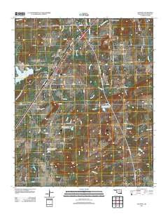 Savanna Oklahoma Historical topographic map, 1:24000 scale, 7.5 X 7.5 Minute, Year 2013