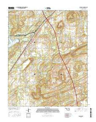 Savanna Oklahoma Current topographic map, 1:24000 scale, 7.5 X 7.5 Minute, Year 2016