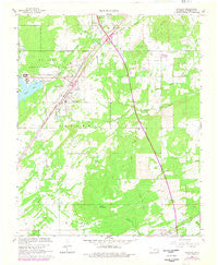 Savanna Oklahoma Historical topographic map, 1:24000 scale, 7.5 X 7.5 Minute, Year 1967