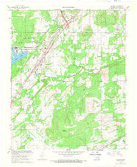 Savanna Oklahoma Historical topographic map, 1:24000 scale, 7.5 X 7.5 Minute, Year 1967