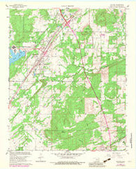 Savanna Oklahoma Historical topographic map, 1:24000 scale, 7.5 X 7.5 Minute, Year 1967