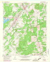 Savanna Oklahoma Historical topographic map, 1:24000 scale, 7.5 X 7.5 Minute, Year 1967