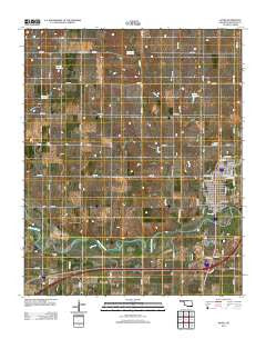 Sayre Oklahoma Historical topographic map, 1:24000 scale, 7.5 X 7.5 Minute, Year 2012