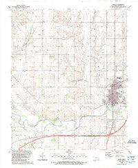 Sayre Oklahoma Historical topographic map, 1:24000 scale, 7.5 X 7.5 Minute, Year 1989
