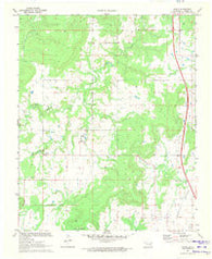 Scipio Oklahoma Historical topographic map, 1:24000 scale, 7.5 X 7.5 Minute, Year 1971