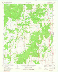 Scipio Oklahoma Historical topographic map, 1:24000 scale, 7.5 X 7.5 Minute, Year 1971