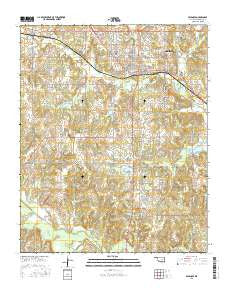 Seminole Oklahoma Current topographic map, 1:24000 scale, 7.5 X 7.5 Minute, Year 2016