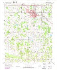 Seminole Oklahoma Historical topographic map, 1:24000 scale, 7.5 X 7.5 Minute, Year 1972